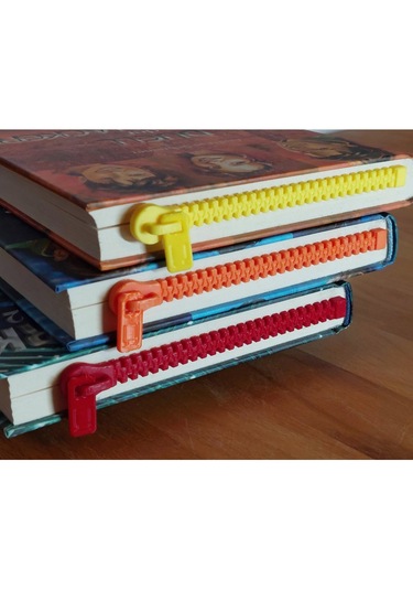 Ekol 3d Fermuar Tasarımlı Kitap Ayracı 3'lü Set