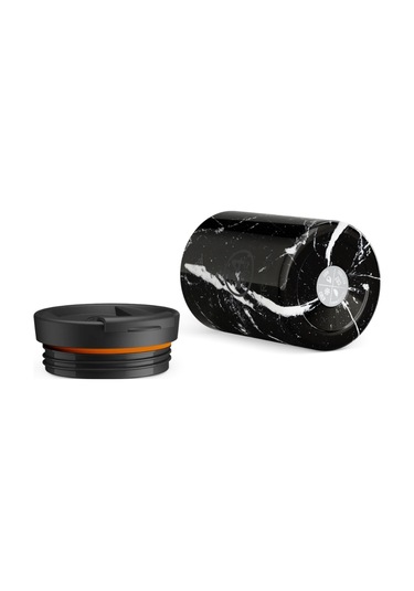 Travel Tumbler Black Marble Paslanmaz Çelik Termos Bardak 350 Ml Siyah