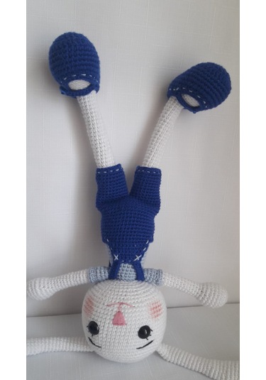 Amigurumi Mavi Tavşan Oyuncak