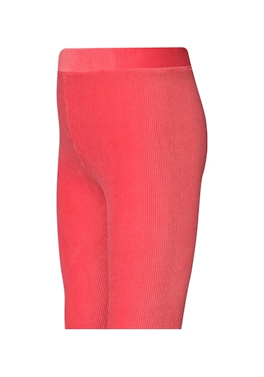Lovetti Nar Çiçeği Kız Çocuk Fitilli Kadife Tayt 9312N003 Narçiçeği