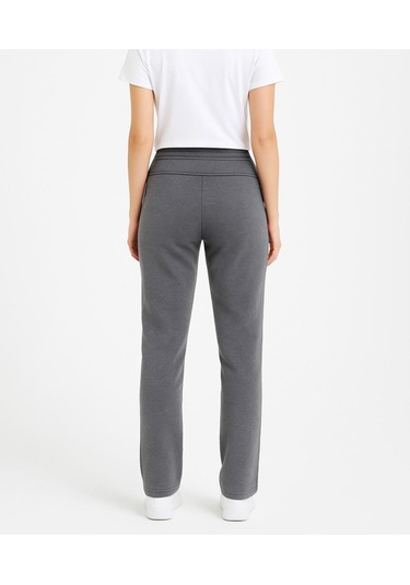 Axxel Kadın Gri Melanj Büyük Beden 3 İplik Şardonlu Eşofman Altı-p2021 Gri