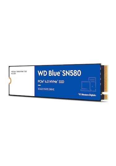 WD 500 GB Blue SN580 WDS500G3B0E Nvme Gen4 4000MB/S 3600MB/S SSD Disk