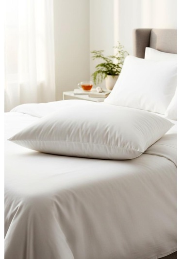 Niron 2 Li Silikon Yastık Seti 50x70 Cm, 700 Gr, Mikrofiber Kumaş, Yumuşak Destek Beyaz