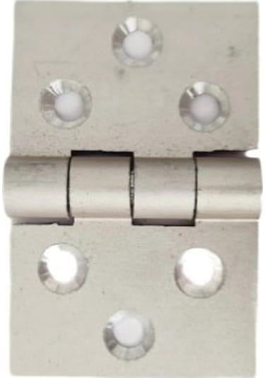 Alüminyum 4 Cm Geniş Sabit Mentese 40 X 60 X 2 Mm / 10 Adet