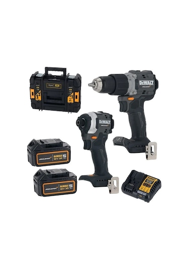 Dewalt Mclaren DCK200MP2T Kömürsüz 18V 5 Ah 2 Li Akülülü Matkap Set