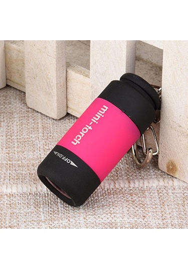 Gül Kırmızısı 1 Adet Açık Spor Kamp Su Geçirmez Mini Led Işık Usb Şarj Edilebilir El Feneri Lamb Usb Fener & Kafa Lambası 56561957 Kırmızı