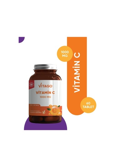 Vitago Premium Vitamin C 1000 MG İçeren Takviye Edici Gıda 60 Tablet