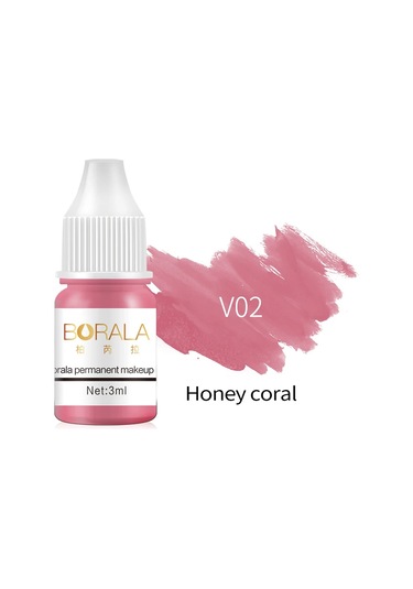 Borala 26 Renk 3 Ml Kalıcı Makyaj Dövme Dudaklar Kaşlar Eyelinerler Pigmentler V02 Dark Topaz