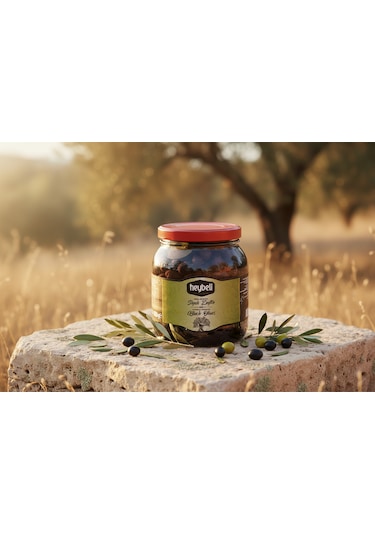Heybelihan Siyah Zeytin 1 Kgx4 Adet Pet Kavanoz