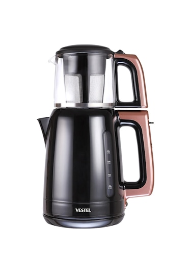 Vestel Sefa 3000 RS Cam Demlikli 1.9 L Çay Makinesi Rose Gold