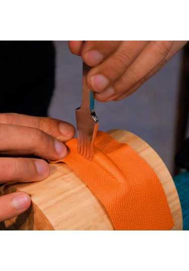 Suntek Deri Bant Bükme Aleti Ahşap Blok Kalıplama Çanta Ahşap Rengi