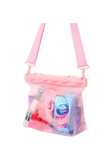 Tteoobl Tek Omuzlu Çapraz Askılı Drifting Dalış Çantası Su Geçirmez Çeşitli Eşya Saklama Çantası, Beden: Büyük Pembe Çok Renkli Çok Renkli