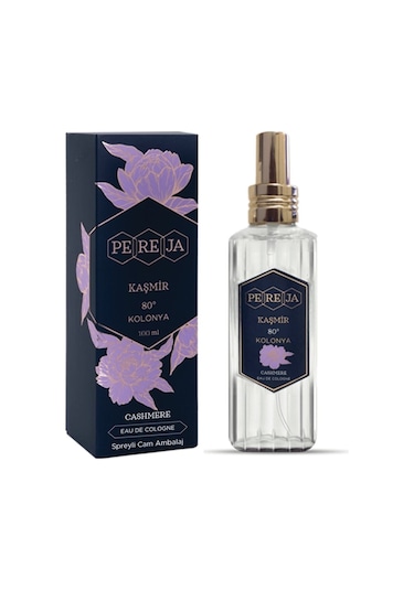 Pereja 80 Derece Kaşmir Kolonyası Sprey Cam Şişe 250 ML