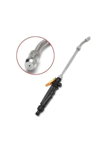 Bahçe Sulama Araç Oto Yıkama Temizlik Tazyikli Su Püskürtme Yüksek Basınçlı Hortum Ucu Aparatı 50 Cm