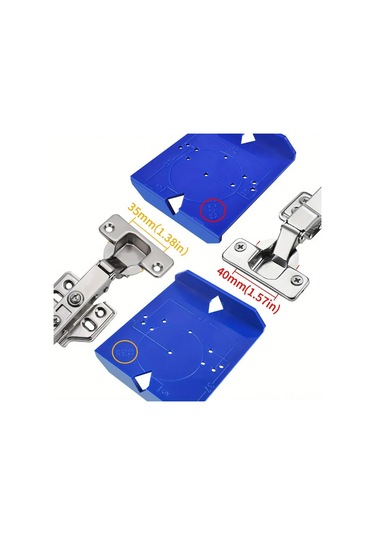 Geeksen Abs Plastik Matkap Şablonu - 35mm/40mm Hassas Delik Açma Aparatı