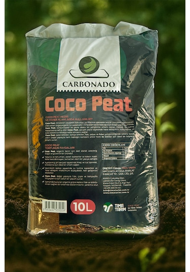 Coco Peat 10l Organik Bitki Yetiştirme Ortamı Hindistan Cevizi T
