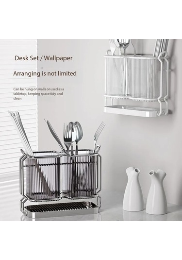 Liangmei Lüks Duvara Monte Yemek Çubukları Tutucu - Mutfak İçin -