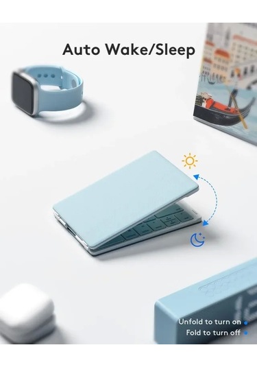 Samsers Katlanabilir Bluetooth Klavye Stand Tutuculu