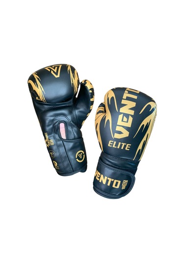 Vento Elite Boks Ve Kick-boks Eldiveni Siyah Siyah-altın
