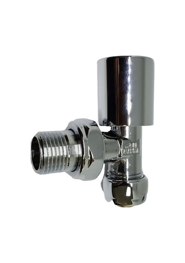 Kas 16X1/2 Pex Krom Köşe Radyatör Vanası - Krom Havlupan Vanası