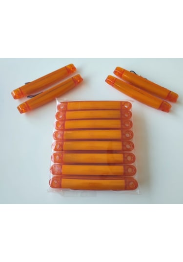 12 Adet Neon Led Lamba Slim Model Turuncu 12-24 Volt