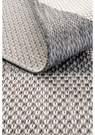 Cool Halı Grande 03 Gri Balkon Kilimi İnce Antre Hol Halısı Kaymaz Tabanlı Halı Yolluk Mutfak Kilimi