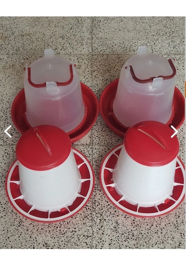 Nurdağ Hırdavat Civciv Yemlik 2 Adet 1.3 Kg Civciv Suluk 2 Adet 1.3 L