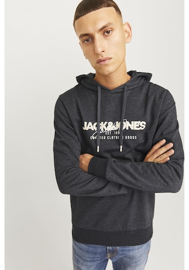 Jjalvıs Sweat Hood Siyah12256848 001