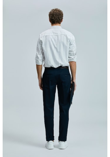 Lufian Erkek Regular Fit Nıcer Basic Gömlek 111010639 Lacivert Lacivert