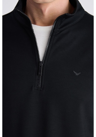 D'S Damat Ds Damat Regular Fit Siyah Düz Modal Sweatshirt 5hce247021013 Çok Renkli