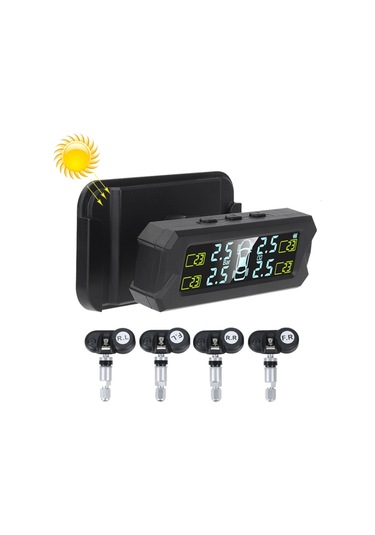 Sones Araba Yüksek Hassasiyetli Solar Şarj Lastik Basıncı İzleme Sistemi Tpms, Dahili Ses Sensörü