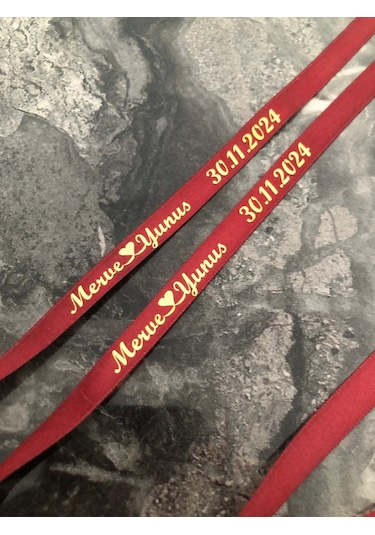 İsimli Söz Nişan Kurdelesi B-