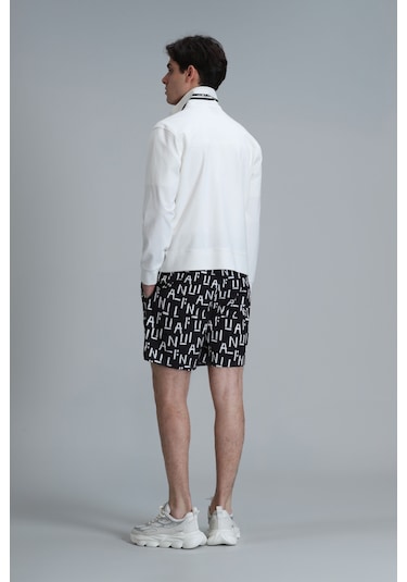 Lufian Erkek Font Deniz Şortu 111220092 Siyah