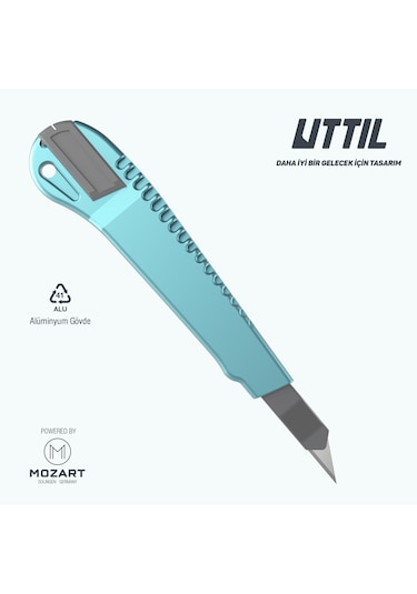 UTTIL Nmuk07-30 Alüminyum Gövde 30 Derece 9 Mm Metal Maket Bıçağı