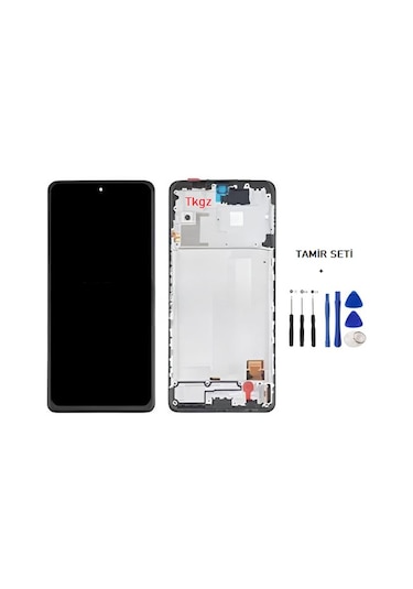 Tkgz Xiaomi Redmi Note 10 Pro -4g- Lcd Ekran Dokunmatik Service Pack - Full Çıtalı + Tamir Seti