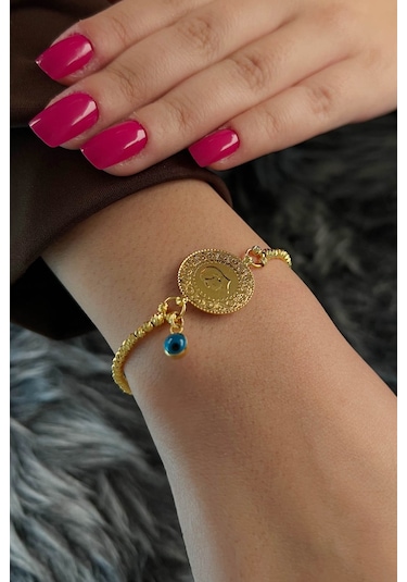 Fiyonk Kuyumculuk 14 Ayar Altın Dorika Toplu Çeyrek Altın Bileklik 001