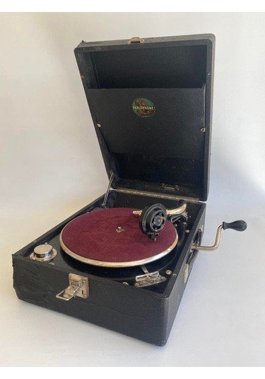 Parlophone Antika Çanta Gramofon 078