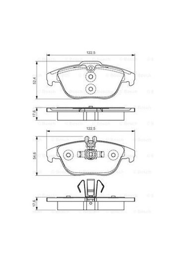 Mercedes C Serisi 204 C180cdı 2.1 2010-2014 Bosch Arka Balata