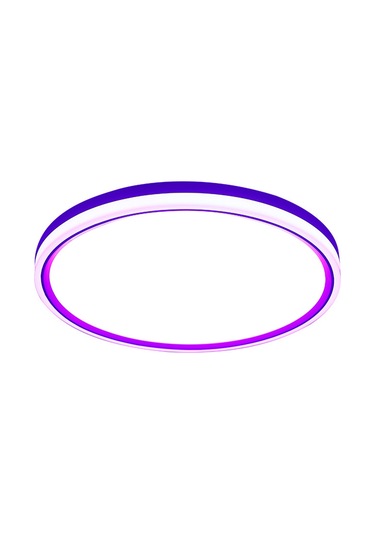 Akıllı Plafonyer Akıllı Tavan Lambası Yuvarlak Uzaktan Kumanda Çok Renkli