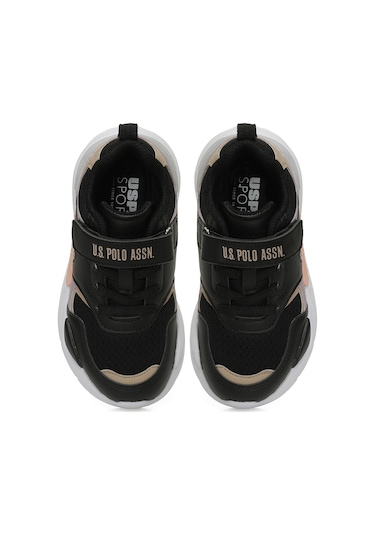 U.s. Polo Assn. Termınal Jr 5pr Siyah Kız Çocuk Spor Ayakkabı 000000000102032432 Siyah-somon-lıla