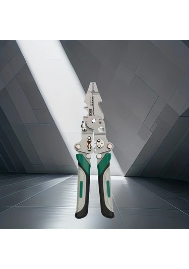 Gateesat Katlanır Çok Amaçlı Metal Tel Soyucu - Kesme Kıstırma Kaymaz Tutuş