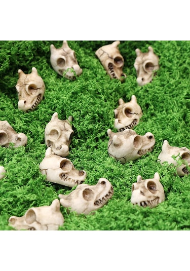 Suntek 20 Adet Ejderha Kemik Oyun Seti Heykel Vazo Dolgu 2.3cmx1.5cm