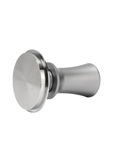 Geeroyoo Stainless Steel Otomatik Geri Çekimli 58mm Kahve Tamper, Ergonomik Kollu Sabit Basınçlı Pudra Presi, Ev & Cafe Kullanıma Uygun Gümüş