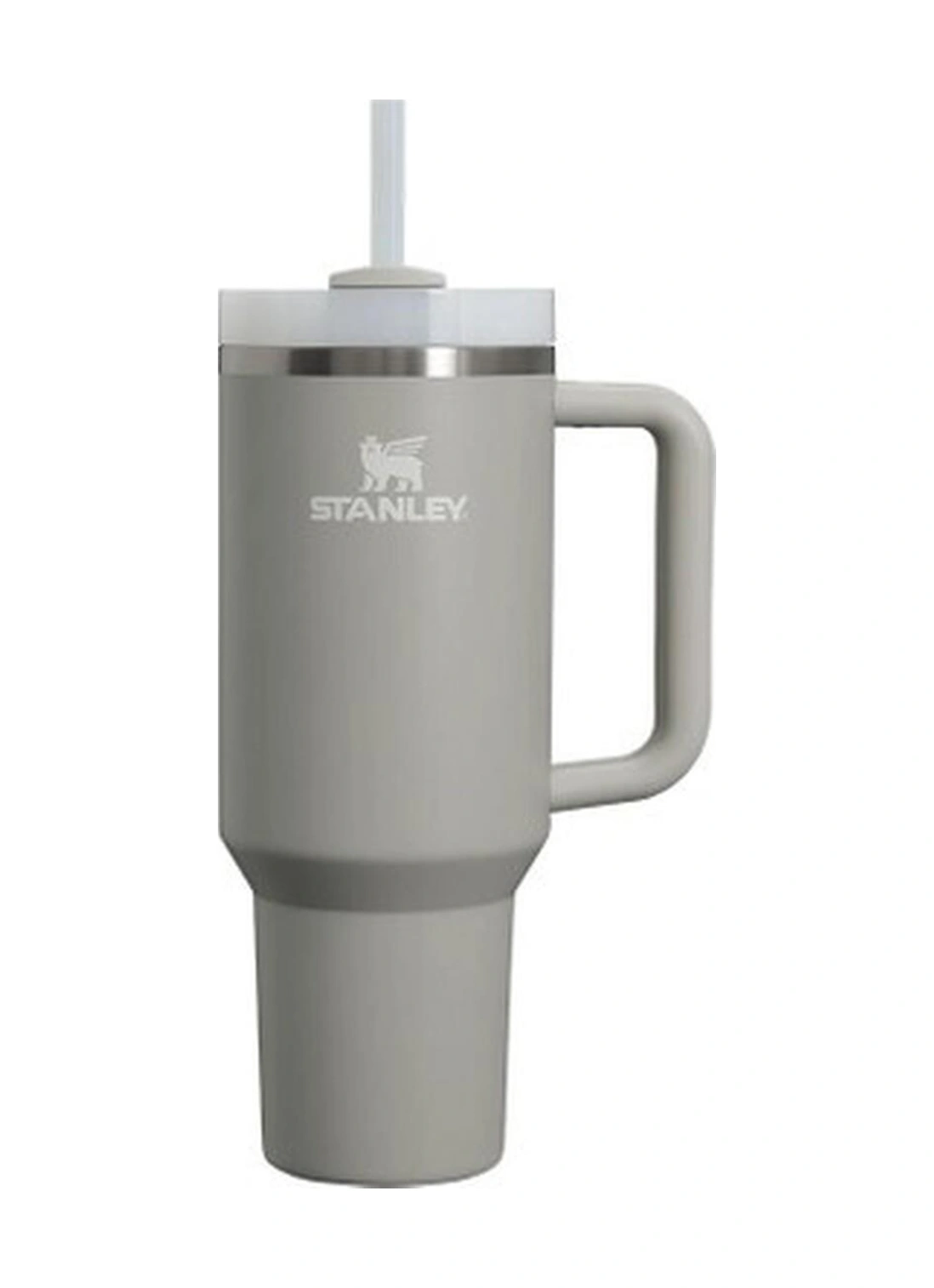 Stanley Quencher Pipetli Termos 1,18 L Açık Gri Siyah - Yeşil