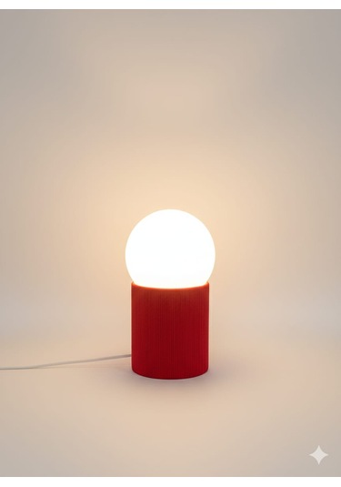 Modern Tasarım Makrome İp Abajur Dekoratif Lamba Abajur Masa Lambası Glop Cam Abajur Kırmızı Kırmızı