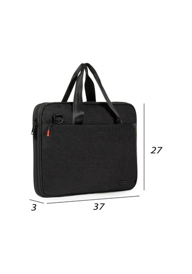 Necati Çanta Macbook Organizer Laptop Evrak Çantası 13 & 14 Inç Siyah-1645 Siyah