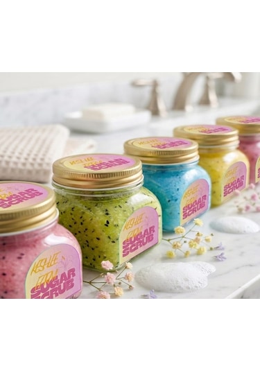 Hollywood Glow Sugar Scrub Body Butter Keshlee Farm Şeker Peelingi Sarı