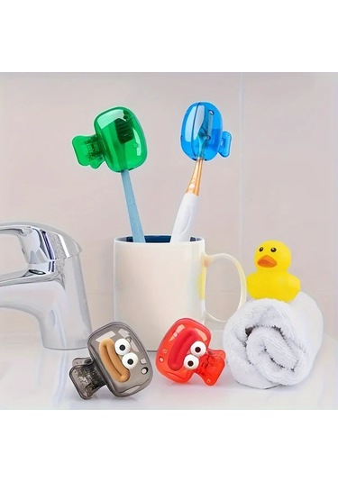 Dashanshop Pembe Taşınabilir Seyahat Diş Fırçası Kılıfı Drenaj Deliği Dayanıklı Abs Pembe