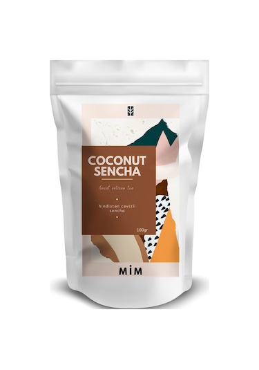 Mim Tea Coconut Sencha Tea Hindistan Cevizli Yeşil Çay 100 G