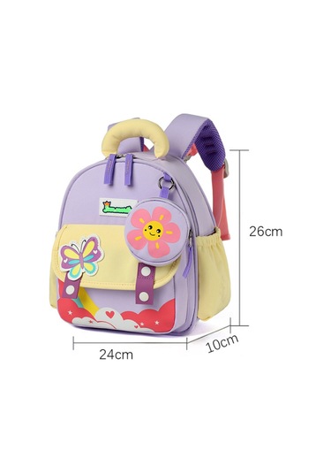 Zilinn Okul Öncesi Eğitim İlkokul Kızları İçin Renkli Kontrast Renkli Dış Mekan Sırt Çantası, Yeni Model Sevimli Çizgi Film Karakterli Çocuk Sırt Çantası. Desenli